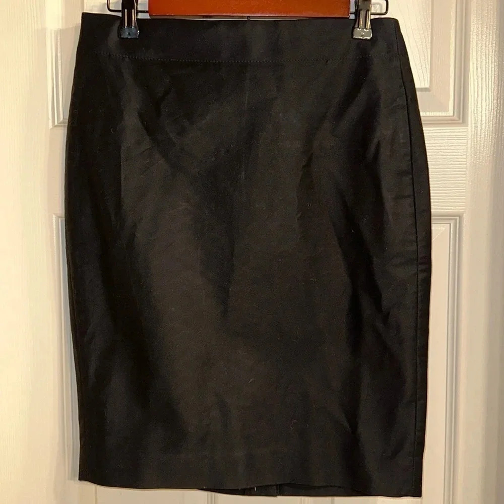 NWT J. Crew Black Pencil Skirt (2)
